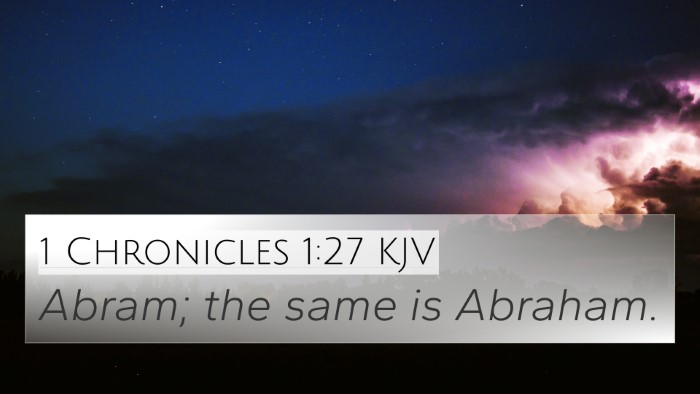 1 Chronicles 1:27 KJV 4K Wallpaper - Abram; the same is - 4K Wallpaper Bible Verse