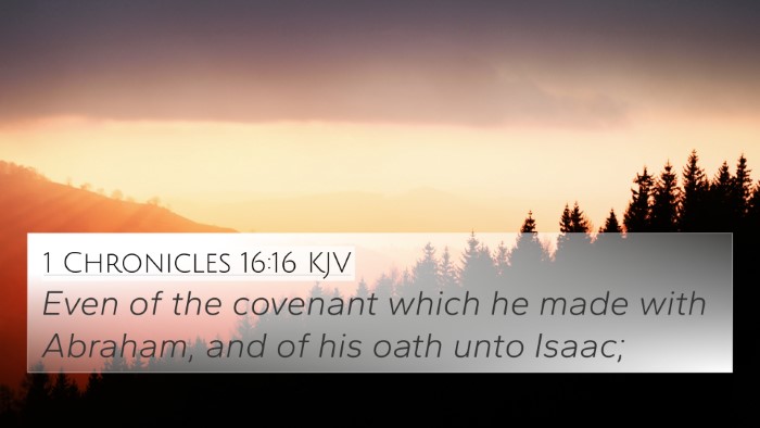 1 Chronicles 16:16 KJV 4K Wallpaper - Even of the covenant which he made with Abraham, - 4K Wallpaper Bible Verse