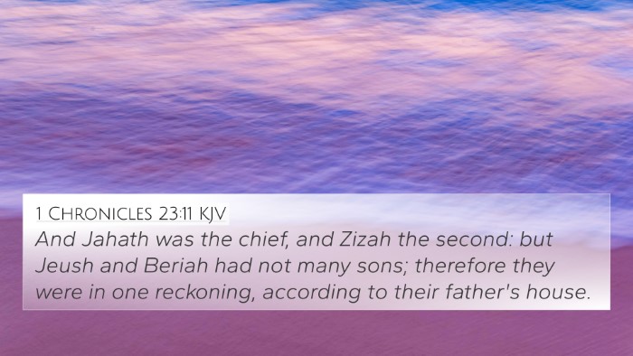 1 Chronicles 23:11 KJV 4K Wallpaper - And Jahath was the chief, and Zizah the second: - 4K Wallpaper Bible Verse