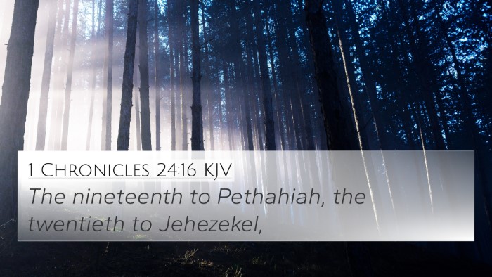 1 Chronicles 24:16 KJV 4K Wallpaper - The nineteenth to Pethahiah, the twentieth to - 4K Wallpaper Bible Verse