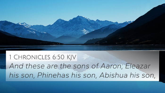 1 Chronicles 6:50 KJV Bible Verse Image