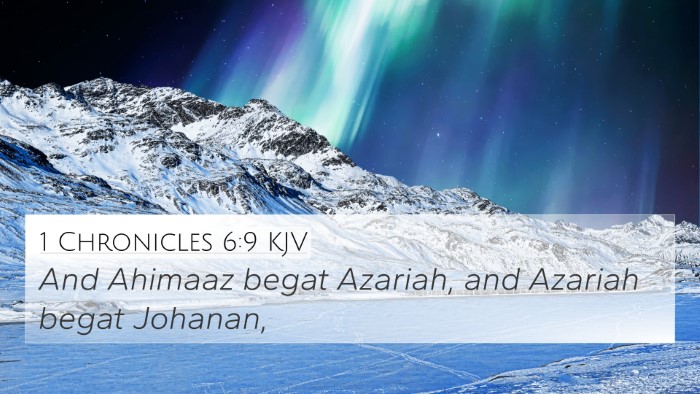 1 Chronicles 6:9 KJV 4K Wallpaper - And Ahimaaz begat Azariah, and Azariah begat - 4K Wallpaper Bible Verse
