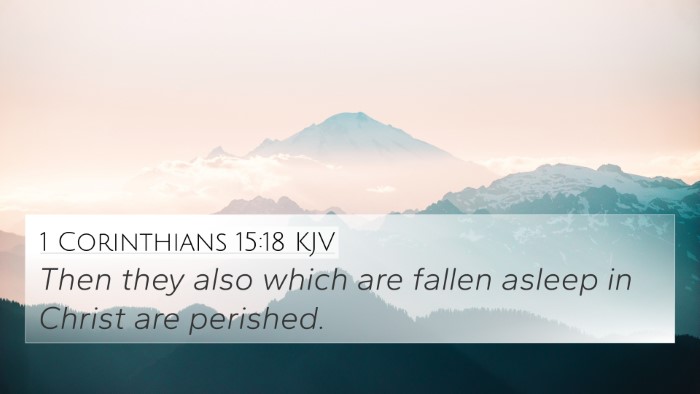 1 Corinthians 15:18 KJV Bible Verse Image