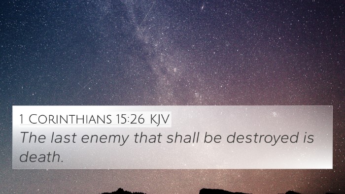 1 Corinthians 15:26 KJV Bible Verse Image