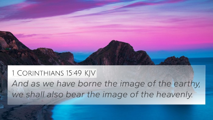 1 Corinthians 15:49 KJV Bible Verse Image
