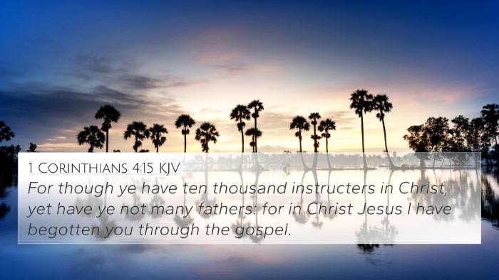 1 Corinthians 4:15 KJV Bible Verse Image