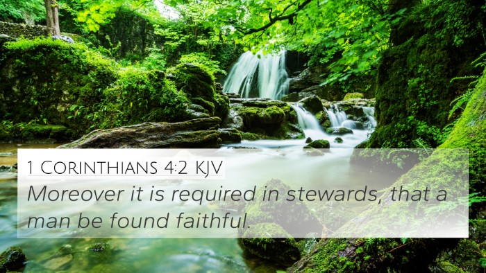 1 Corinthians 4:2 KJV Bible Verse Image