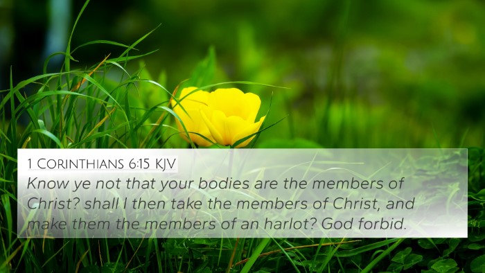 1 Corinthians 6:15 KJV Bible Verse Image