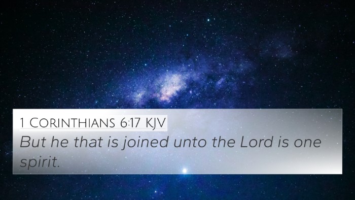 1 Corinthians 6:17 KJV Bible Verse Image