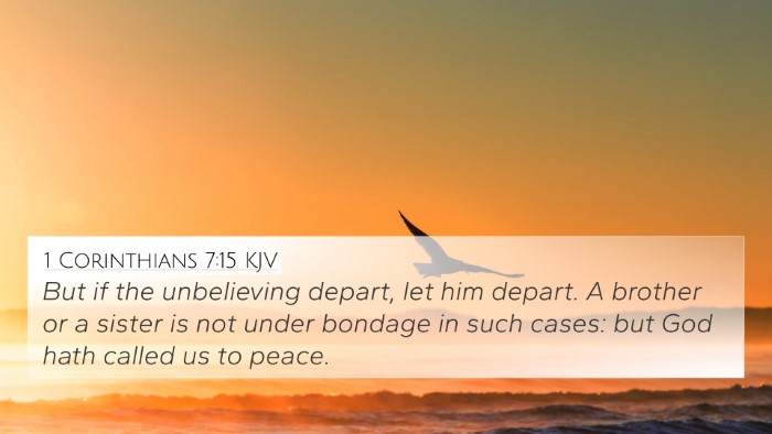 1 Corinthians 7:15 KJV Bible Verse Image