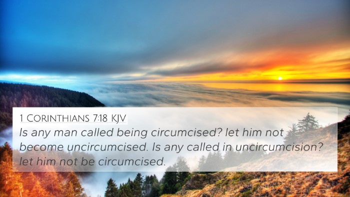 1 Corinthians 7:18 KJV Bible Verse Image
