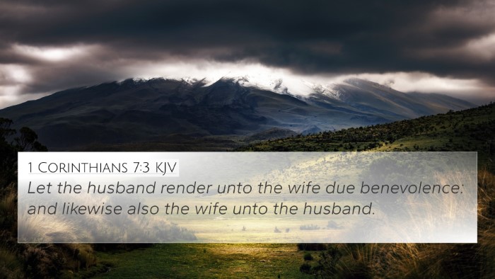1 Corinthians 7:3 KJV 4K Wallpaper - Let the husband render unto the wife due - 4K Wallpaper Bible Verse