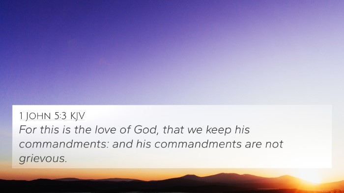 1 John 5:3 KJV 4K Wallpaper - For this is the love of God, that we keep his - 4K Wallpaper Bible Verse