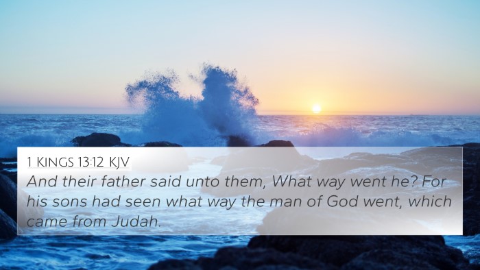 1 Kings 13:12 KJV 4K Wallpaper - And their father said unto them, What way went - 4K Wallpaper Bible Verse