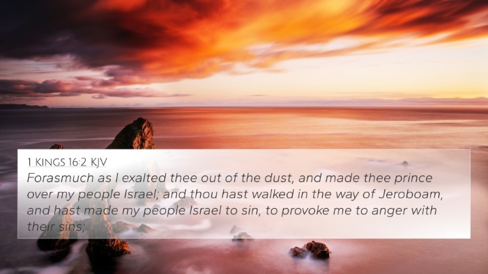 1 Kings 16:2 KJV 4K Wallpaper - Forasmuch as I exalted thee out of the dust, and - 4K Wallpaper Bible Verse