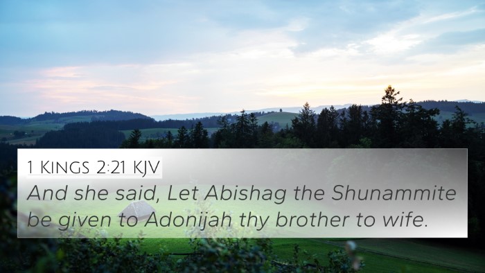 1 Kings 2:21 KJV Bible Verse Image
