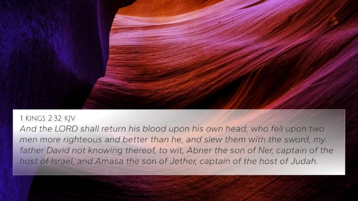 1 Kings 2:32 KJV 4K Wallpaper - And the LORD shall return his blood upon his own - 4K Wallpaper Bible Verse