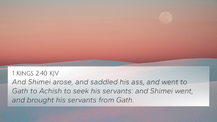 1 Kings 2:40 KJV 4K Wallpaper - And Shimei arose, and saddled his ass, and went - 4K Wallpaper Bible Verse