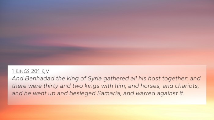 1 Kings 20:1 KJV Bible Verse Image