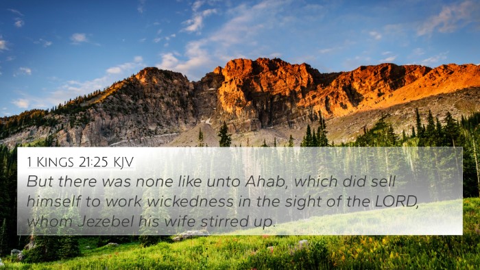 1 Kings 21:25 KJV Bible Verse Image