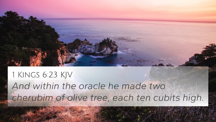 1 Kings 6:23 KJV Bible Verse Image