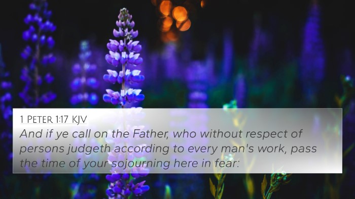1 Peter 1:17 KJV 4K Wallpaper - And if ye call on the Father, who without respect - 4K Wallpaper Bible Verse