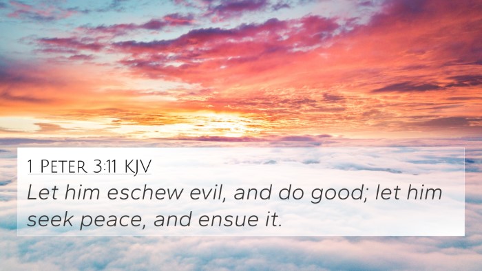 1 Peter 3:11 KJV Bible Verse Image