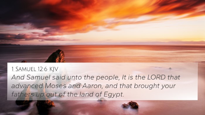 1 Samuel 12:6 KJV 4K Wallpaper - And Samuel said unto the people, It is the LORD - 4K Wallpaper Bible Verse