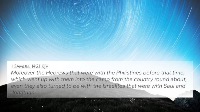 1 Samuel 14:21 KJV Bible Verse Image