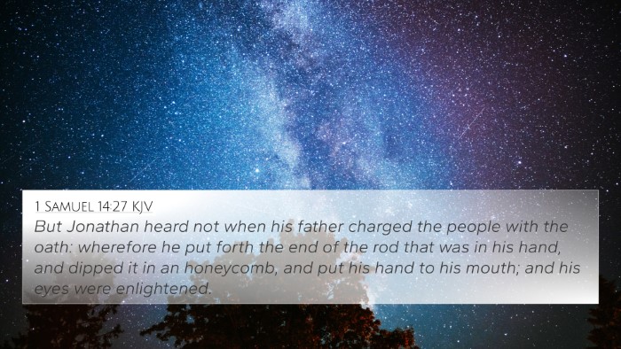 1 Samuel 14:27 KJV Bible Verse Image