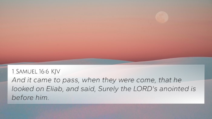 1 Samuel 16:6 KJV Bible Verse Image