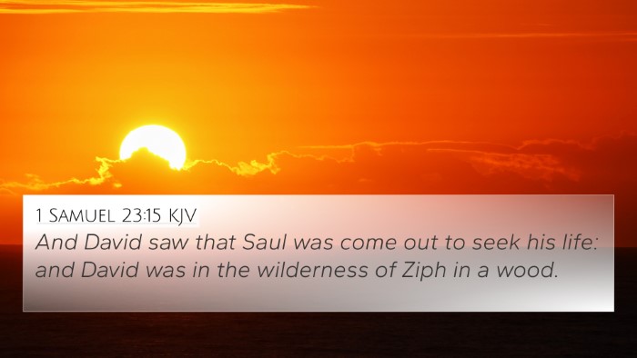 1 Samuel 23:15 KJV Bible Verse Image