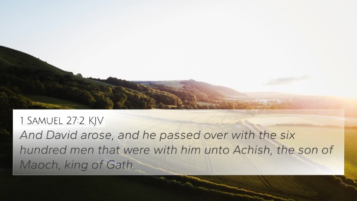 1 Samuel 27:2 KJV Bible Verse Image