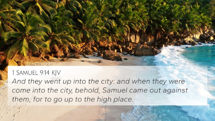 1 Samuel 9:14 KJV 4K Wallpaper - And they went up into the city: and when they - 4K Wallpaper Bible Verse