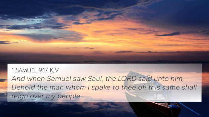 1 Samuel 9:17 KJV 4K Wallpaper - And when Samuel saw Saul, the LORD said unto him, - 4K Wallpaper Bible Verse
