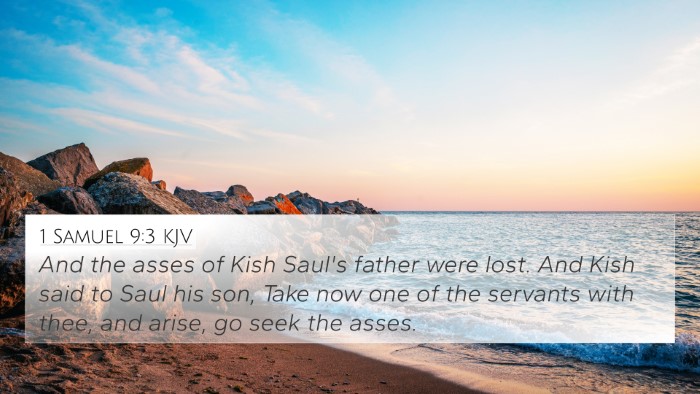 1 Samuel 9:3 KJV 4K Wallpaper - And the asses of Kish Saul's father were lost. - 4K Wallpaper Bible Verse