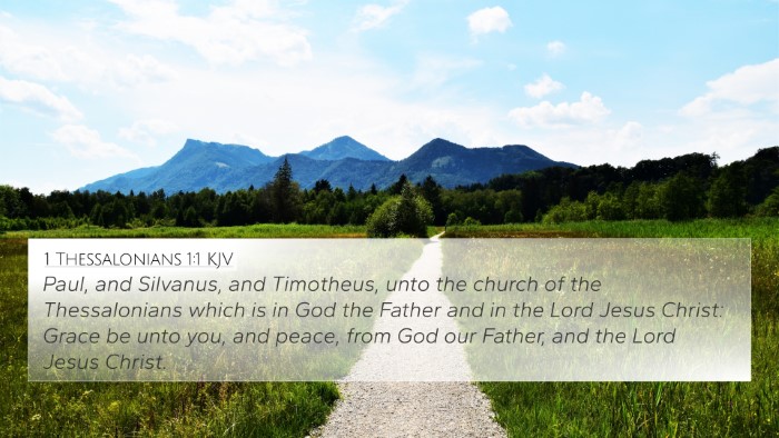 1 Thessalonians 1:1 KJV 4K Wallpaper - Paul, and Silvanus, and Timotheus, unto the - 4K Wallpaper Bible Verse