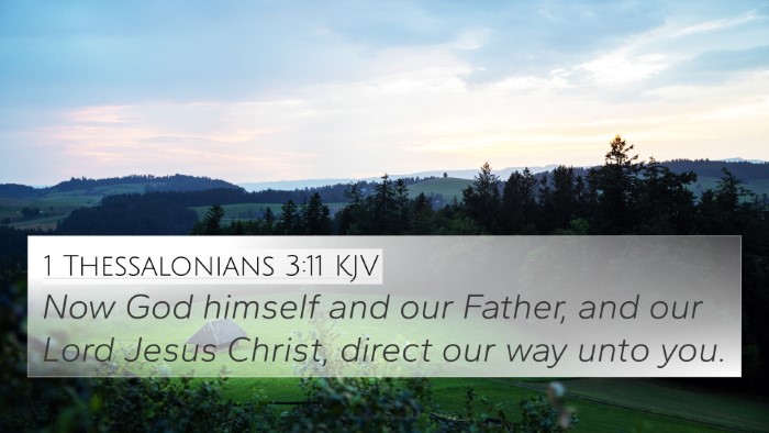 1 Thessalonians 3:11 KJV Bible Verse Image