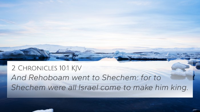 2 Chronicles 10:1 KJV Bible Verse Image