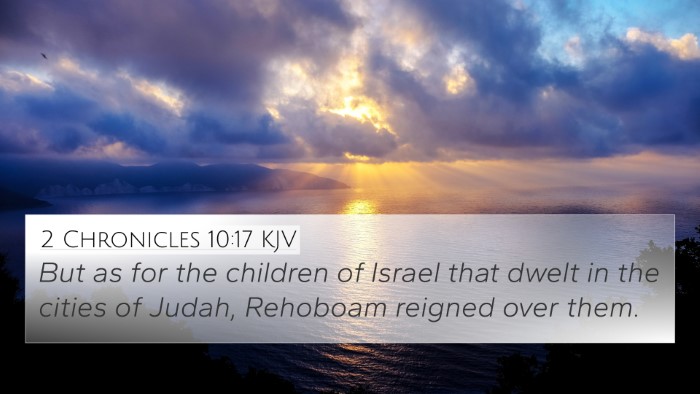 2 Chronicles 10:17 KJV Bible Verse Image