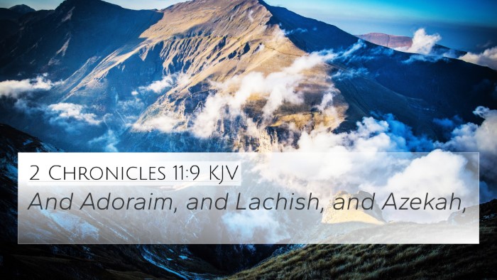 2 Chronicles 11:9 KJV Bible Verse Image