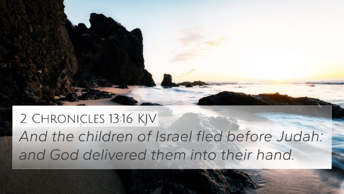 2 Chronicles 13:16 KJV Bible Verse Image