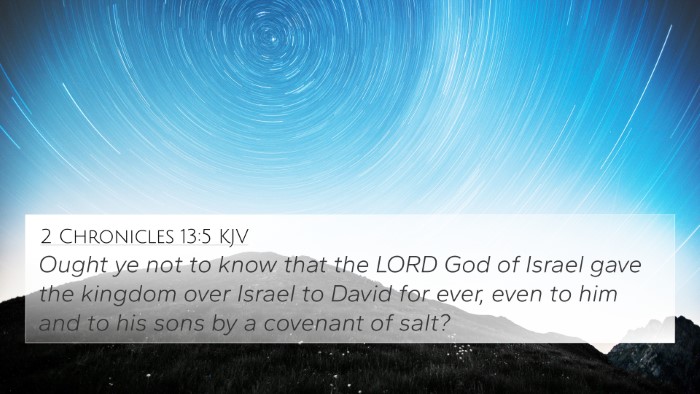 2 Chronicles 13:5 KJV Bible Verse Image