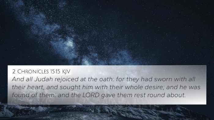 2 Chronicles 15:15 KJV Bible Verse Image