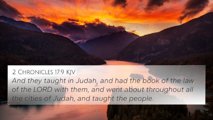 2 Chronicles 17:9 KJV Bible Verse Image