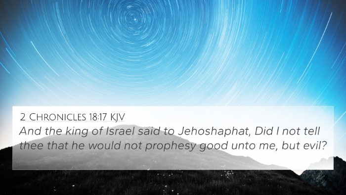 2 Chronicles 18:17 KJV Bible Verse Image