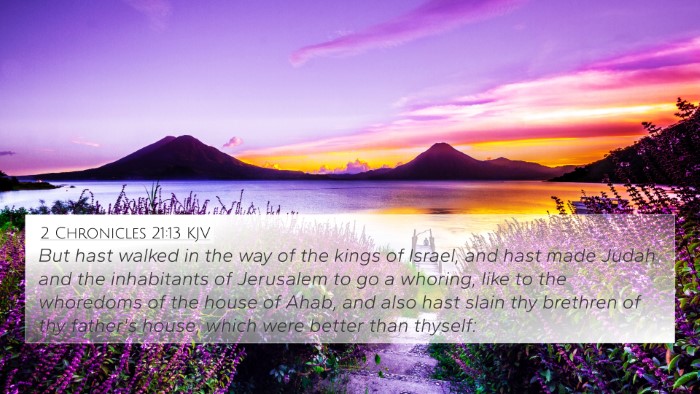 2 Chronicles 21:13 KJV Bible Verse Image