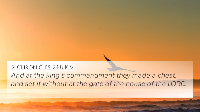 2 Chronicles 24:8 KJV Bible Verse Image