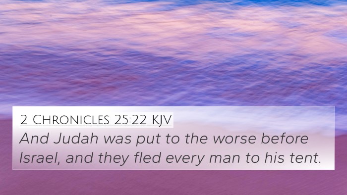 2 Chronicles 25:22 KJV Bible Verse Image