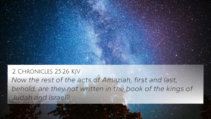 2 Chronicles 25:26 KJV Bible Verse Image